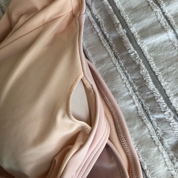 Aerie Light Pink Lace-Up One Piece Swimsuit - Picture 5 of 7